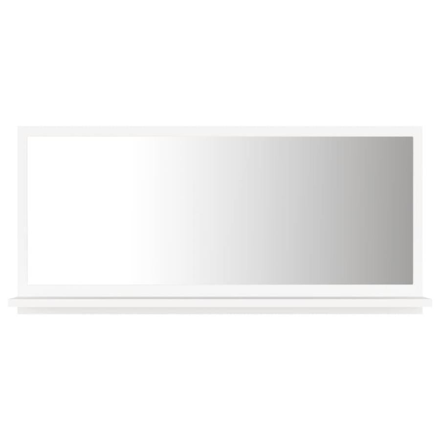 Oglindă de baie, alb, 80 x 10,5 x 37 cm, PAL