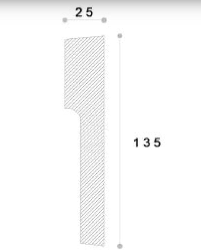 ANCADRAMENT DECORATIV FEREASTRA REMA3 135X25X2000