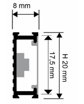 Profil pentru banda LED - LDBR20