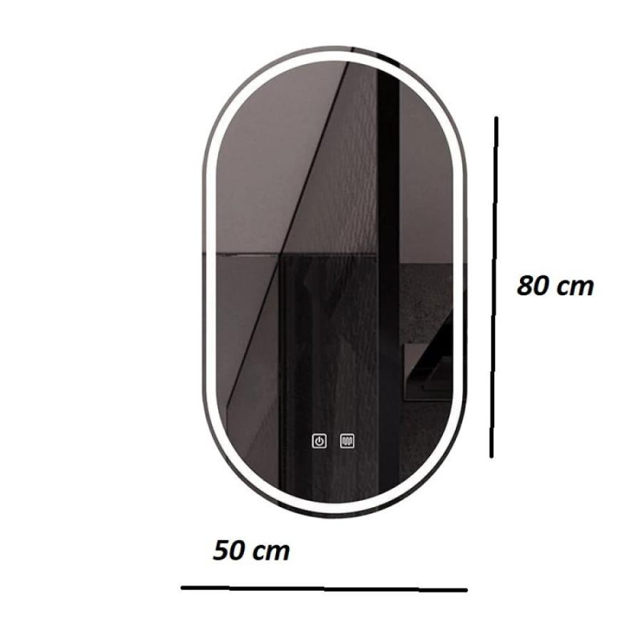 Oglinda LED Touch cu Functie Dezaburire 50x80 cm