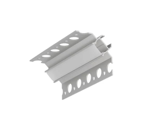 Profil LED încastrat de colț UNI-TILE12 90deg C PLUS, aluminiu anodizat, lungime 2m
