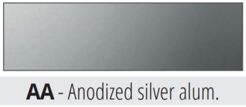 Profil T / Prag de trecere usi interior   14mm pentru parchet sau gresie, argintiu satinat