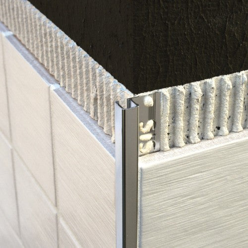Coltar exterior pentru faianta/gresie/terminatie scari/trepte din aluminiu